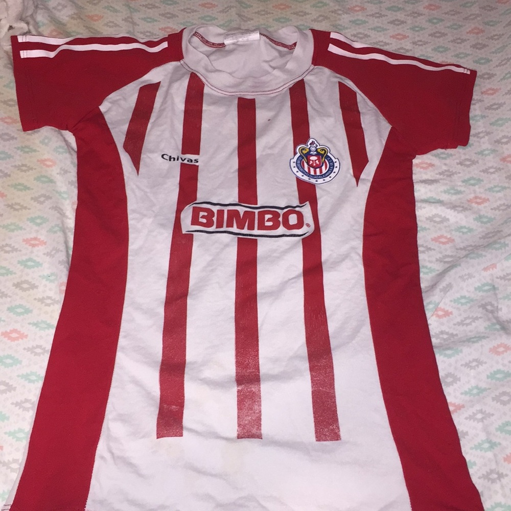 Red and white bimbo shirt